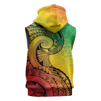 Vanuatu 45th Independence Anniversary Sleeveless Zip Hoodie Ni-Van Sandroing LT7 - Polynesian Pride