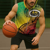 Vanuatu 45th Independence Anniversary Sleeveless Zip Hoodie Ni-Van Sandroing LT7 - Polynesian Pride