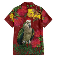 Kakapo Bird New Zealand Family Matching Tank Maxi Dress and Hawaiian Shirt Floral Christmas
