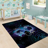 Polynesian Personalized Memorial Area Rug Oceanic Infinity Symbol - Until We Meet Again - Polynesian Pride