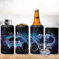 Polynesian Personalized Memorial 4 in 1 Can Cooler Tumbler Oceanic Infinity Symbol - Until We Meet Again - Polynesian Pride