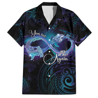 Polynesian Personalized Memorial Family Matching Off The Shoulder Long Sleeve Dress and Hawaiian Shirt Oceanic Infinity Symbol - Until We Meet Again - Polynesian Pride