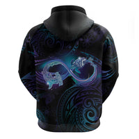 Polynesian Personalized Memorial Hoodie Oceanic Infinity Symbol - Until We Meet Again - Polynesian Pride