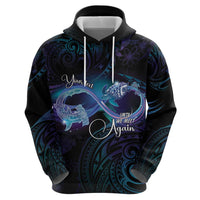 Polynesian Personalized Memorial Hoodie Oceanic Infinity Symbol - Until We Meet Again - Polynesian Pride