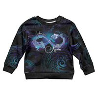 Polynesian Personalized Memorial Kid Ugly Christmas Sweater Oceanic Infinity Symbol - Until We Meet Again - Polynesian Pride