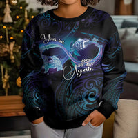 Polynesian Personalized Memorial Kid Ugly Christmas Sweater Oceanic Infinity Symbol - Until We Meet Again - Polynesian Pride