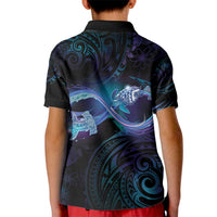Polynesian Personalized Memorial Kid Polo Shirt Oceanic Infinity Symbol - Until We Meet Again - Polynesian Pride