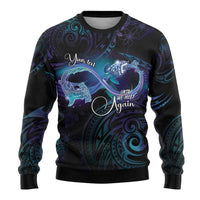 Polynesian Personalized Memorial Ugly Christmas Sweater Oceanic Infinity Symbol - Until We Meet Again - Polynesian Pride