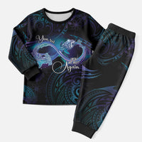 Polynesian Personalized Memorial Christmas Pajama Set Oceanic Infinity Symbol - Until We Meet Again - Polynesian Pride