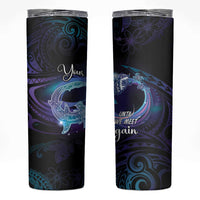 Polynesian Personalized Memorial Skinny Tumbler Oceanic Infinity Symbol - Until We Meet Again - Polynesian Pride