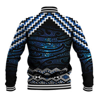 New Zealand Matariki Baseball Jacket Galaxy Styled Taniko