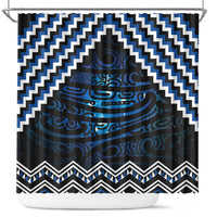 New Zealand Matariki Shower Curtain Galaxy Styled Taniko
