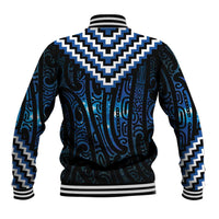 New Zealand Matariki Baseball Jacket Galaxy Poutama Motifs