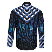 New Zealand Matariki Family Matching Long Sleeve Bodycon Dress and Hawaiian Shirt Galaxy Poutama Motifs