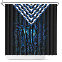 New Zealand Matariki Shower Curtain Galaxy Poutama Motifs