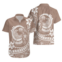 Polynesian Plumeria Hawaiian Shirt Ride The Waves - Beige LT7 - Polynesian Pride