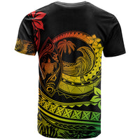 Polynesian Plumeria T Shirt Ride The Waves Reggae LT7 - Polynesian Pride
