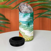 Aloha Hawaii It's 5 o'clock Somewhere 4 in 1 Can Cooler Tumbler - Polynesian Pride
