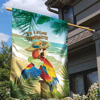 Aloha Hawaii It's 5 o'clock Somewhere Garden Flag - Polynesian Pride