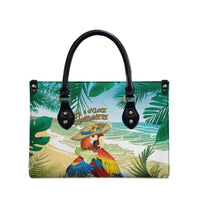 Aloha Hawaii It's 5 o'clock Somewhere Leather Bag - Polynesian Pride