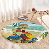 Aloha Hawaii It's 5 o'clock Somewhere Round Carpet - Polynesian Pride