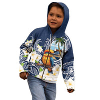 Hafa Adai Guam Kid Hoodie Sihek Guam Kingfisher with Guasali