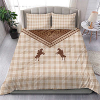 Aloha Hawaii Cowboys Paniolo Bedding Set Beige Palaka - Polynesian Pride