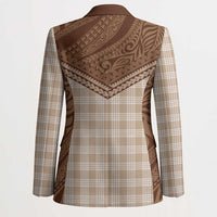 Aloha Hawaii Cowboys Paniolo Blazer Beige Palaka - Polynesian Pride