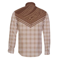 Aloha Hawaii Cowboys Paniolo Family Matching Summer Maxi Dress and Hawaiian Shirt Beige Palaka - Polynesian Pride