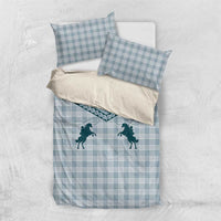 Aloha Hawaii Cowboys Paniolo Bedding Set Teal Palaka - Polynesian Pride