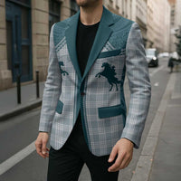 Aloha Hawaii Cowboys Paniolo Blazer Teal Palaka - Polynesian Pride