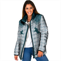 Aloha Hawaii Cowboys Paniolo Padded Jacket Teal Palaka - Polynesian Pride