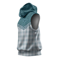Aloha Hawaii Cowboys Paniolo Sleeveless Hoodie Teal Palaka - Polynesian Pride