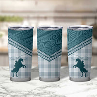 Aloha Hawaii Cowboys Paniolo Tumbler Cup Teal Palaka - Polynesian Pride