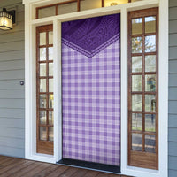 Aloha Hawaii Cowboys Paniolo Door Cover Violet Palaka - Polynesian Pride