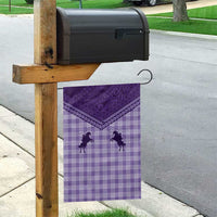 Aloha Hawaii Cowboys Paniolo Garden Flag Violet Palaka - Polynesian Pride