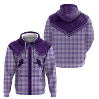 Aloha Hawaii Cowboys Paniolo Hoodie Violet Palaka - Polynesian Pride