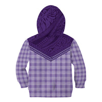 Aloha Hawaii Cowboys Paniolo Kid Hoodie Violet Palaka - Polynesian Pride