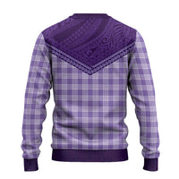 Aloha Hawaii Cowboys Paniolo Ugly Christmas Sweater Violet Palaka - Polynesian Pride