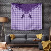 Aloha Hawaii Cowboys Paniolo Tapestry Violet Palaka - Polynesian Pride