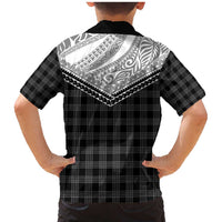 Aloha Hawaii Cowboys Paniolo Family Matching Mermaid Dress and Hawaiian Shirt Black Palaka - Polynesian Pride