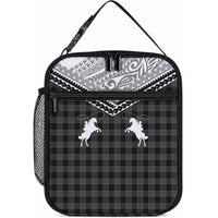 Aloha Hawaii Cowboys Paniolo Lunch Bag Black Palaka