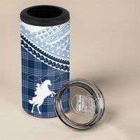 Aloha Hawaii Cowboys Paniolo 4 in 1 Can Cooler Tumbler Navy Blue Palaka - Polynesian Pride