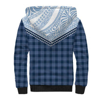 Aloha Hawaii Cowboys Paniolo Sherpa Hoodie Navy Blue Palaka - Polynesian Pride