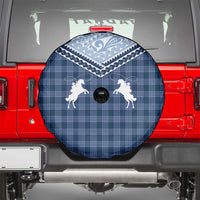 Aloha Hawaii Cowboys Paniolo Spare Tire Cover Navy Blue Palaka - Polynesian Pride
