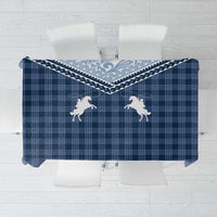 Aloha Hawaii Cowboys Paniolo Tablecloth Navy Blue Palaka - Polynesian Pride