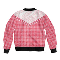 Aloha Hawaii Cowboys Paniolo Bomber Jacket Rose Palaka - Polynesian Pride