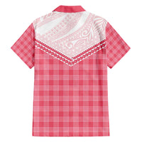 Aloha Hawaii Cowboys Paniolo Family Matching Off Shoulder Short Dress and Hawaiian Shirt Rose Palaka - Polynesian Pride