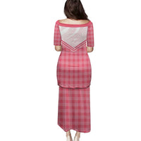 Aloha Hawaii Cowboys Paniolo Family Matching Puletasi and Hawaiian Shirt Rose Palaka - Polynesian Pride