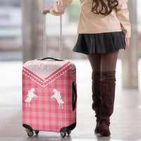 Aloha Hawaii Cowboys Paniolo Luggage Cover Rose Palaka - Polynesian Pride